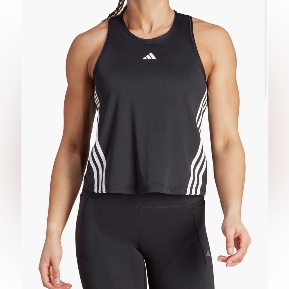 Like NEW Adidas Black and White Performance Tank